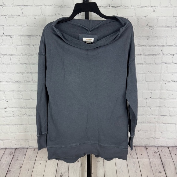 Anthropologie Pilcro and The Letterpress Donna Tunic Sweatshirt Gray Size Small - Picture 1 of 7
